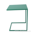 Metal C-Shaped Side Table